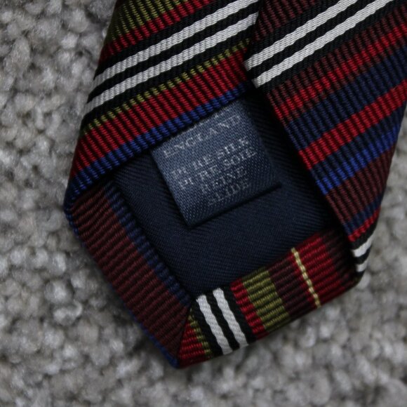 Lot of 3 Ties Burberry London, 2 Christian Dior Monsieur Silk Red/Blue/Green - Picture 8 of 13